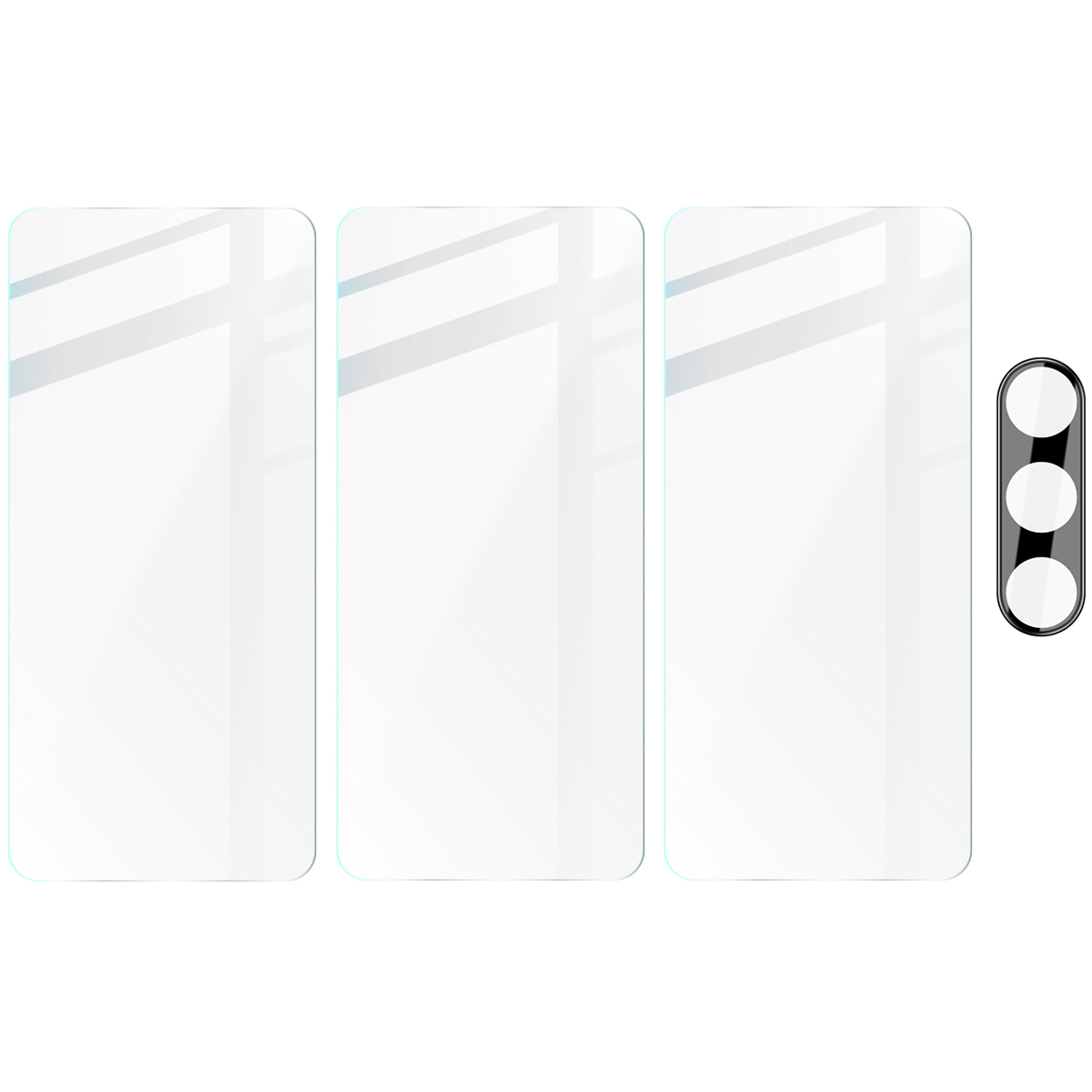 Szkło hartowane Bizon Glass Clear - 3 szt. + obiektyw, Xperia 1 V